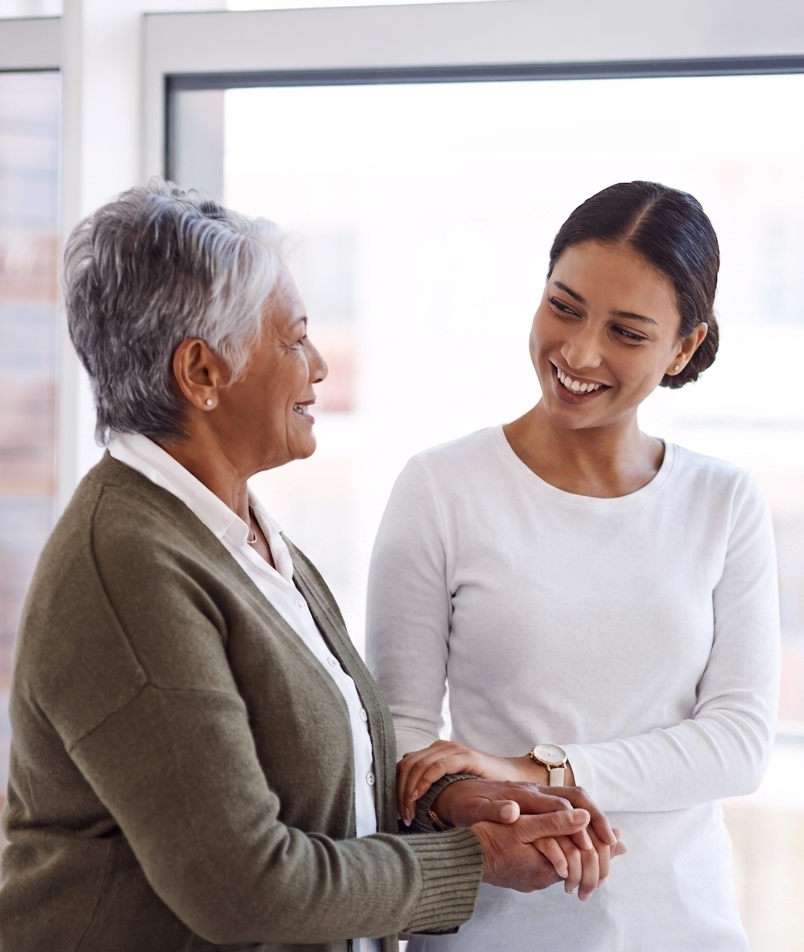 Accompagnement bienveillant entre une aidante et une personne âgée